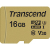 Transcend Premium 500S pamäťová karta micro SDHC 16 GB Class 10, UHS-I, UHS-Class 3, v30 Video Speed Class vr. SD adaptéru; TS16GUSD500S