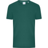 James & Nicholson Tričko JN 8040, bio, jemné žebrování, krátký rukáv, pánské COT028040amn04-smoky green XL Zelená smoky