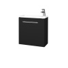 Dreja Skrinka pod umývadlo HOST SZD 50 - L03 Antracit vysoký lesk / Úchytka T02 / L03 Antracit vysoký lesk / Levé