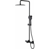 Cersanit Virgo súprava vaňová/sprchová nástenná s termostatom s dažďovou sprchou čierna S951-863