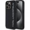 Karl Lagerfeld 3D Rubber Glitter Logo kryt iPhone 14 Pro čierny 57983123903