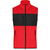 DAIBER JN 1310 / Pánska fleecová vesta - red/black XXXL