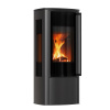 Kratki Krbové kachle AB ENYO R VIEW s čiernym ohniskom