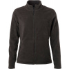 James & Nicholson | JN 781, Dámska mikrofleecová bunda, sivá Dark, 3XL
