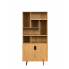 Avida Design Knižnica Radis (BS01) s policami a skrinkou – divoký dub