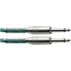 Stagg SGC6VT GR, nástrojový kabel Jack/Jack, 6 m, zelený