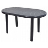 Záhradný stôl oválny 135x80 cm plast GRAFIT