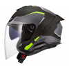 LS2 Helmets LS2 OF618 VERSO II AIR BLACK H-VIS YELLOW - L