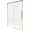 Mexen Rox, 2-krídlová posuvná vaňová zástena 120 x 150 cm, 8mm číre sklo, medený matný profil, 8C9-120-001-65-00