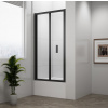 POLYSAN Skladacie sprchové dvere DEEP BLACK 1000x1650 mm, číre sklo MD1910B