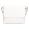 Dámska kožená crossbody kabelka Italia Nikka - biela