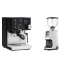 Rancilio Silvia BC PID, black + Eureka Atom Specialty 65, white