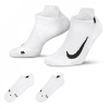 Nike Multiplier Running No-Show Socks (2 Pairs) White/Black LRG (8-11)