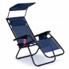 Záhradné lehátko - Deckchair Beach Garden stoličky + strecha * modrá (Deckchair Beach Garden stoličky + strecha * modrá)