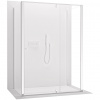 CERANO - Trojstenný sprchovací kút Santini UL/P - 6 mm - chróm, transparentné sklo - 140x90x195 cm - pivotový