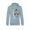 Superfutbal Mikina s kapucňou Juve Retro, svetlomodrá Veľkosť: XS