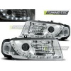 Predné svetlá Škoda Octavia 1, 2001-2008, LED Daylight, chróm