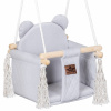 Štýlová hojdačka prešívaný Velvet šedá| Deluxe Baby