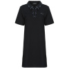 Karl Lagerfeld Krátke šaty BOUCLE MIX POLO DRESS Čierna