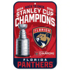 Tabuľa Florida Panthers NHL 2025 Víťazi Stanley Cupu 28 cm x 43 cm (11