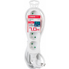 Strend Pro Kábel DG-F804B L-7 m, predlžovací, biely, 4x zásuvka