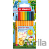 Jemný liner - STABILO point 88 Mini Animal Vibes - 8 ks sada - vrátane nálepky - STABILO