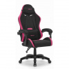 Látkové čierno-ružové herné kreslo HELLS CHAIR HC-1012, HC__5907196011122