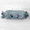 Biante Detský vankúš valec bonbon Sandra SA-588 Play Game na modrom 15x40 cm