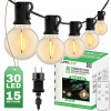 Lumiled girlanda 1520 cm sieťová čierna (ZÁHRADNÁ VONKAJŠIA SVETELNÁ REŤAZ 30x LED ŽIAROVKA + DIAĽKOVÉ OVLÁDANIE)
