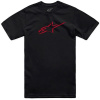 ALPINESTARS tričko AGELESS SHADOW CSF, čierne/červené, veľkosť M