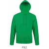 SOL´S SNAKE / Unisex mikina s kapucňou - kelly green S