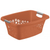 Kôš na prádlo Flowers 25 l, terakota