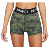 Dámske šortky Nike Pro Dri-Fit Short 3in W - treeline/black/white - Zelený (L)