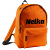 SOLS ruksak s menom - menší - žiarivo oranžový