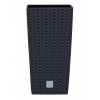 Kvetináč RATO SQUARE s vkladom 24 cm - farba: antracit (Prosperplast DRTS240-S433)