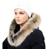 Sikora Kožušinový lem na kapucňu - golier líška snowtop čierno - béžováL 18/29 (95 cm)