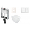 Cenovo zvýhodnený závesný WC set TECE na zamurovanie + WC Vitra Vitra Shift KMPLSHIFTT