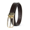 Dámsky kožený opasok PRIMEHIDE GOLD, šírka 2.5cm, Tmavo hnedý (VPRIMEHIDE-GOLD-TH)