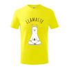 Yoga Llamaste - Tričko detské bavlnené - 158 cm/12 rokov ( Citrónová )