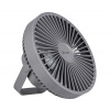 Vayox LED Nabíjací stolný ventilátor s LED osvetlením LED/2W/5V USB 2400 mAh šedá BX0056 + záruka 3 roky zadarmo