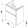 Jika Cubito Pure - Skrinka pod umývadlo 540 mmx683 mm, biela H40J4224025001