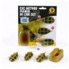 Extra Carp Method Feeder Set - 20,30,40g + formička