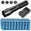 Baterka + 20x 18650+ nabíjačka T6 LED LUME baterka (Baterka + 20x 18650+ nabíjačka T6 LED LUME baterka)