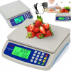 ELEKTRONICKÁ PRESNOSŤ, VÁHA LCD 30 KG, DO SUPERMARKETU, OBCHODU S POTRAVINAMI, JEDÁLNE
