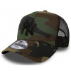 New Era 9FO AF Clean Trucker MLB New York Yankees Child - Woodland Camo/Black kid´s size