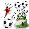 Výtlač na tortu cukrová hmota FUTBALISTA LOPTY