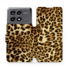 Flipové pouzdro Mobiwear - Xiaomi Poco X6 Pro 5G - VA33P Leopardí vzor (Knížkové flip pouzdro, obal, kryt na mobil Xiaomi Poco X6 Pro 5G - VA33P Leopardí vzor, materiál Umělá kůže + TPU - ochrana 360°