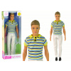 Lean Toys Detská bábika chlapec Kevin – hnedé vlasy