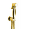 Bidetová sprcha retro s hadicou a držiakom sprchy s vyústením, zlato