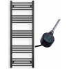 Vodný kúpeľňový radiátor Granitan 609 W 500 x 1400 mm čierny